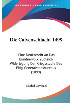 Die Calvenschlacht 1499
