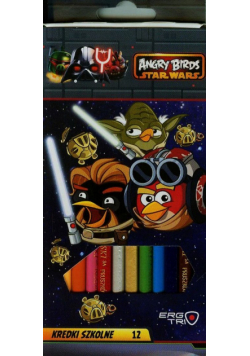 Kredki trójkątne 12 kolorów Angry Birds Star Wars