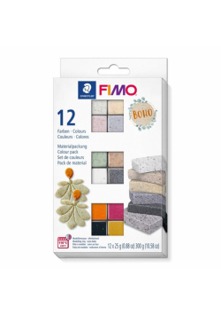 Zestaw Fimo Effect Boho 12 kostek 25g