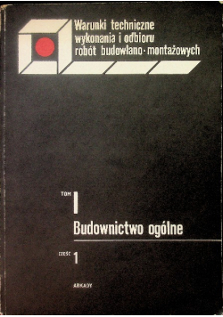 Warunki techniczne wykonania i odbioru robót