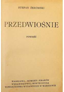 Przedwiośnie 1925 r.