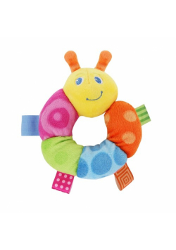 Pluszowa grzechotka robaczek