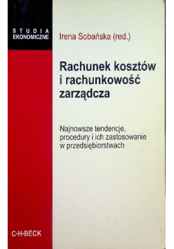 Rachunek kosztów i rachunkowość zarządcza