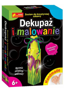Dekupaż i malowanie Delikatne kwiaty