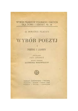 Wybór Poezyj i Pieśni I Jamby, 1923r.