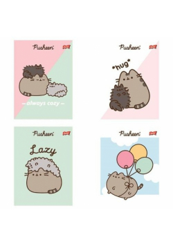 Zeszyt A5 32 kartki w kratkę 70 g/m2 Pusheen mix wzorów