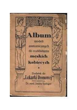 Album modeli anatomicznych do rozkładania męskich i kobiecych