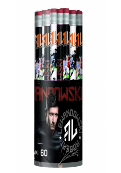 Ołówki grafitowe Robert Lewandowski display  60 sztuk mix