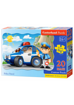 Puzzle Maxi Konturowe: Police Patrol-M 20