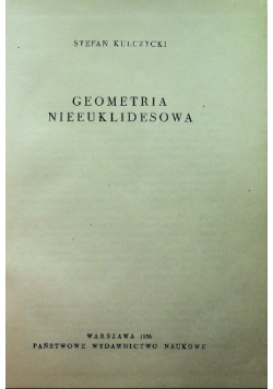 Geometria nieeuklidesowa
