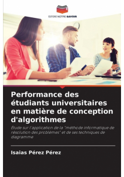 Performance des étudiants universitaires en matière de conception d'algorithmes