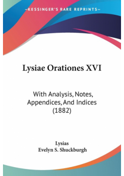 Lysiae Orationes XVI