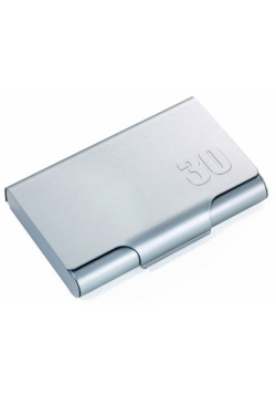 Etui na wizytówki TROIKA JUMBO 30 tytanowy