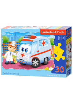 Puzzle konturowe Ambulance Doctor 30
