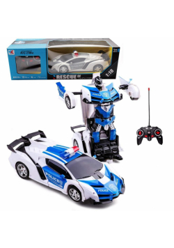 Auto policyjne robot na radio