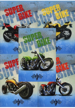 Zeszyt A5 Top-2000 w linie 32 kartki Super bike mix