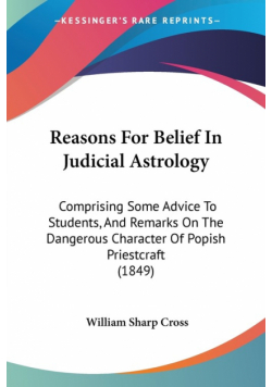 Reasons For Belief In Judicial Astrology