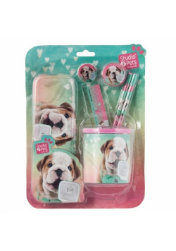 Zestaw 7 elementów Studio Pets zielono-różowy