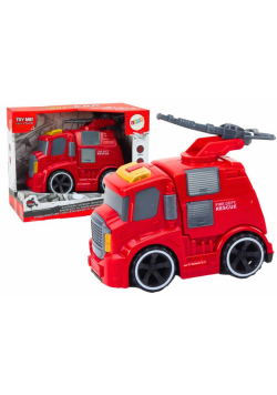 Wóz strażacki z armatką czerwony światło dźwięk