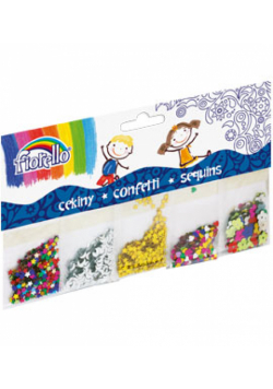 Cekiny Fiorello confetti 5 wzorów GR-K252