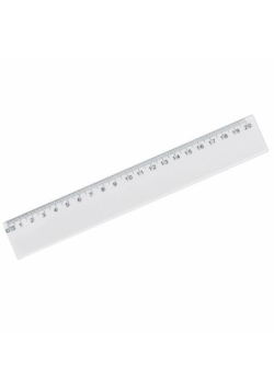 Linijka przeźroczysta 20 cm.