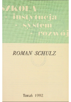Szkoła instytucja system rozwój