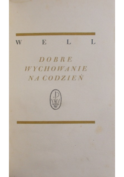 Dobre wychowanie na codzień 1931 r.