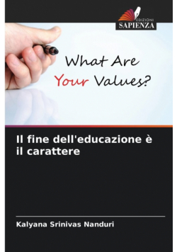 Il fine dell'educazione è il carattere