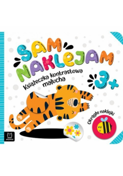 Sam naklejam Książeczka kontrastowa malucha 3+