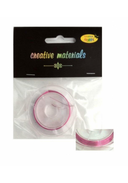 Drut miedziany 0.3mm 10 mb pink