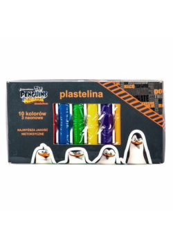 Plastelina Pingwiny z Madagaskaru 10 kolorów