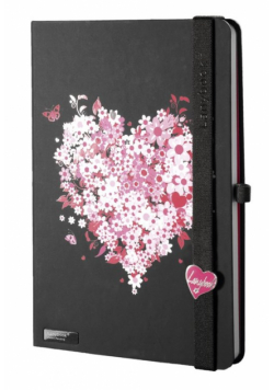 Notes A6 Lovestruck czarny linia