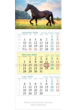 Kalendarz 2019 Trójdzielny Rumak KT19