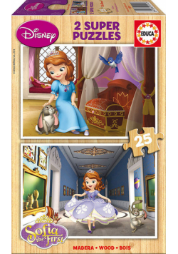 Drewniane puzzle Jej wysokość Zosia 2 x 25 elementów