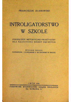 Introligatorstwo w szkole 1934 r.