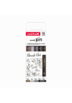 Cienkopis kreślarski PIN 200 Brush Art różne kolory i końcówki 5szt.