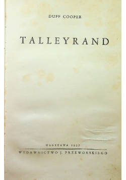 Talleyrand 1937 r.