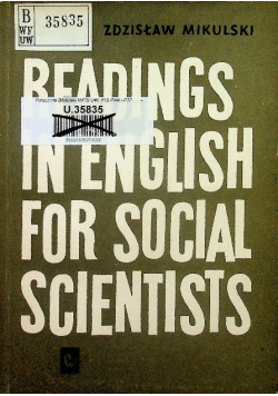 Readings in english for social scientists