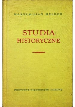 Studia historyczne