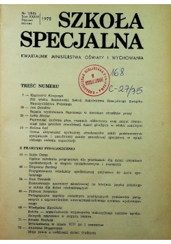 Szkoła specjalna  Nr 1 do 4 / 1975