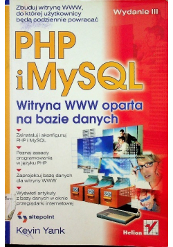 HP i MySQL  Witryna WWW oparta na bazie danych.
