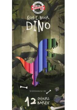 Kredki Dino 12 kolorów