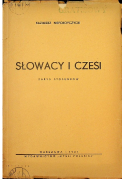Słowacy i Czesi 1937 r.