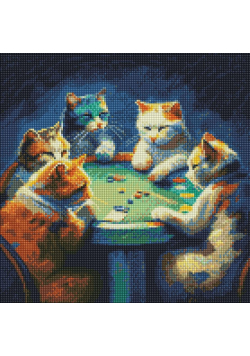 Diamentowa mozaika - Futrzaki hazardu 40x40cm