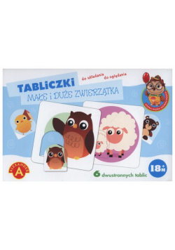 Tabliczki małe i duże zwierzątka