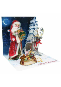 Kartki 3D Father Christmas