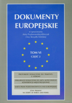 Dokumenty europejskie tom 6 część 2