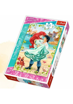 Puzzle 100 Księżniczki Spotkanie na plaży