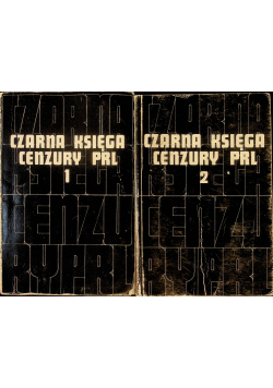 Czarna księga cenzury PRL Tom 1 i 2
