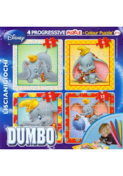 Puzzle Baby 4 Dumbo + flamastry
